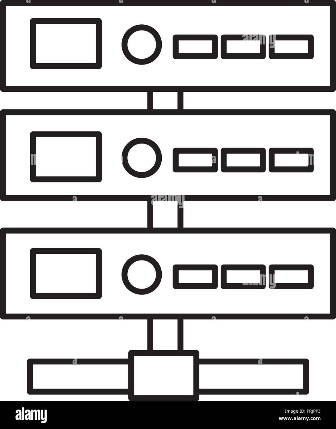 database server center technology storage Stock Vector Image & Art - Alamy