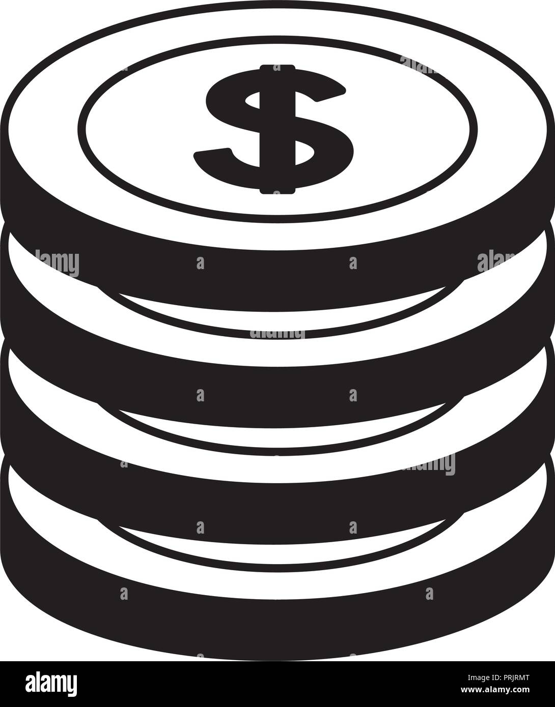 Dollar stacked Stock Vector Images - Alamy