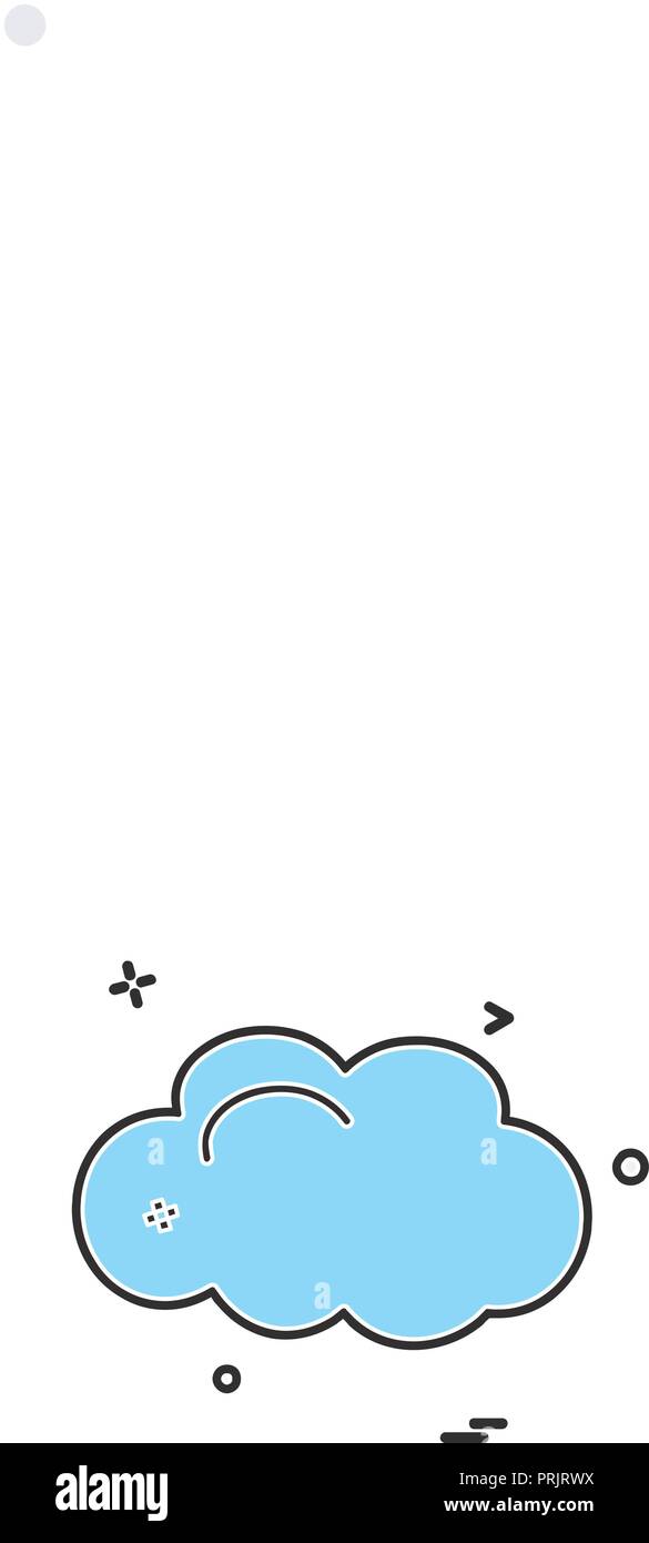 Cloud icon design vector Stock Vector Image & Art - Alamy