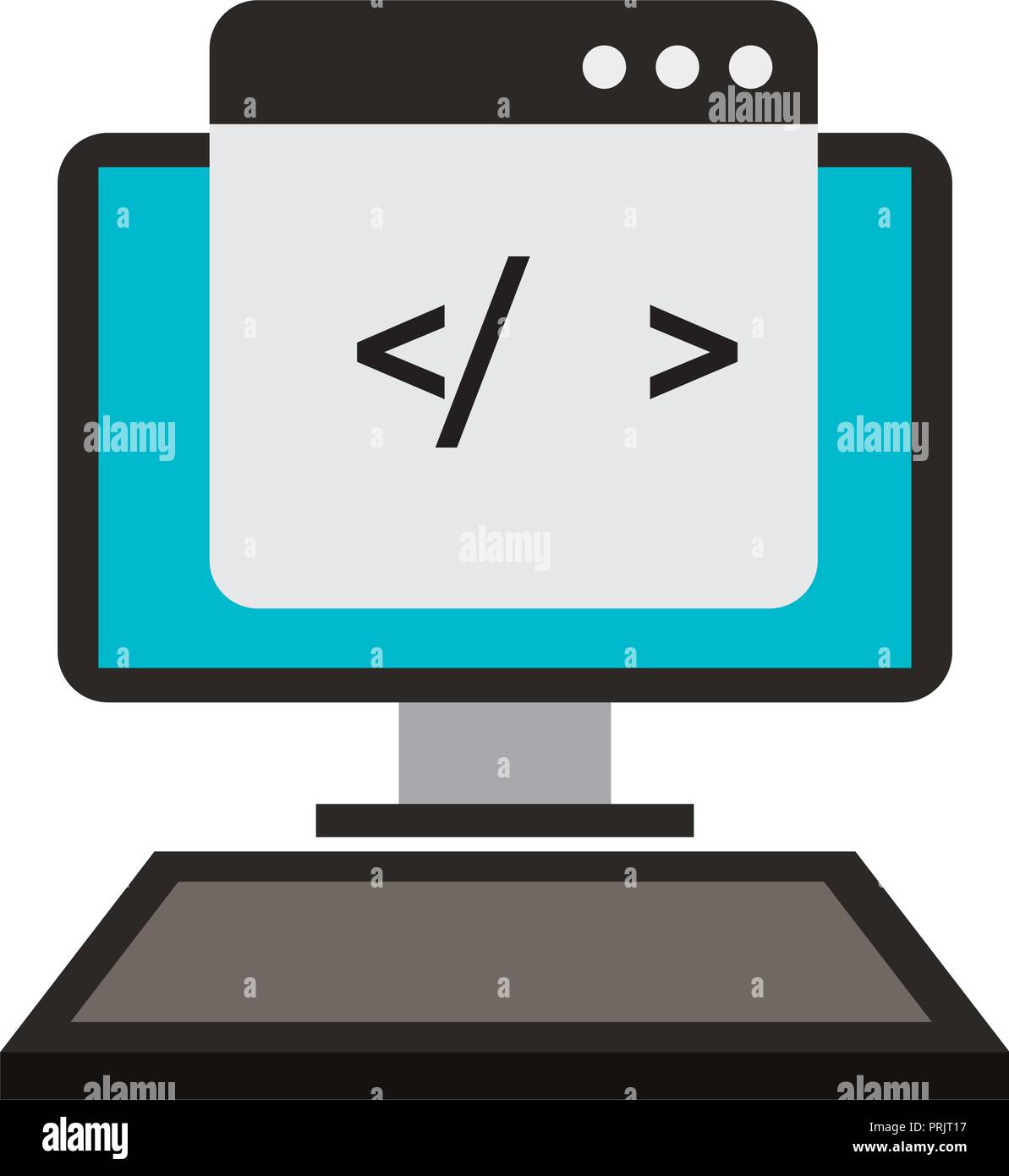 Compute code screen Stock Vector Images - Alamy