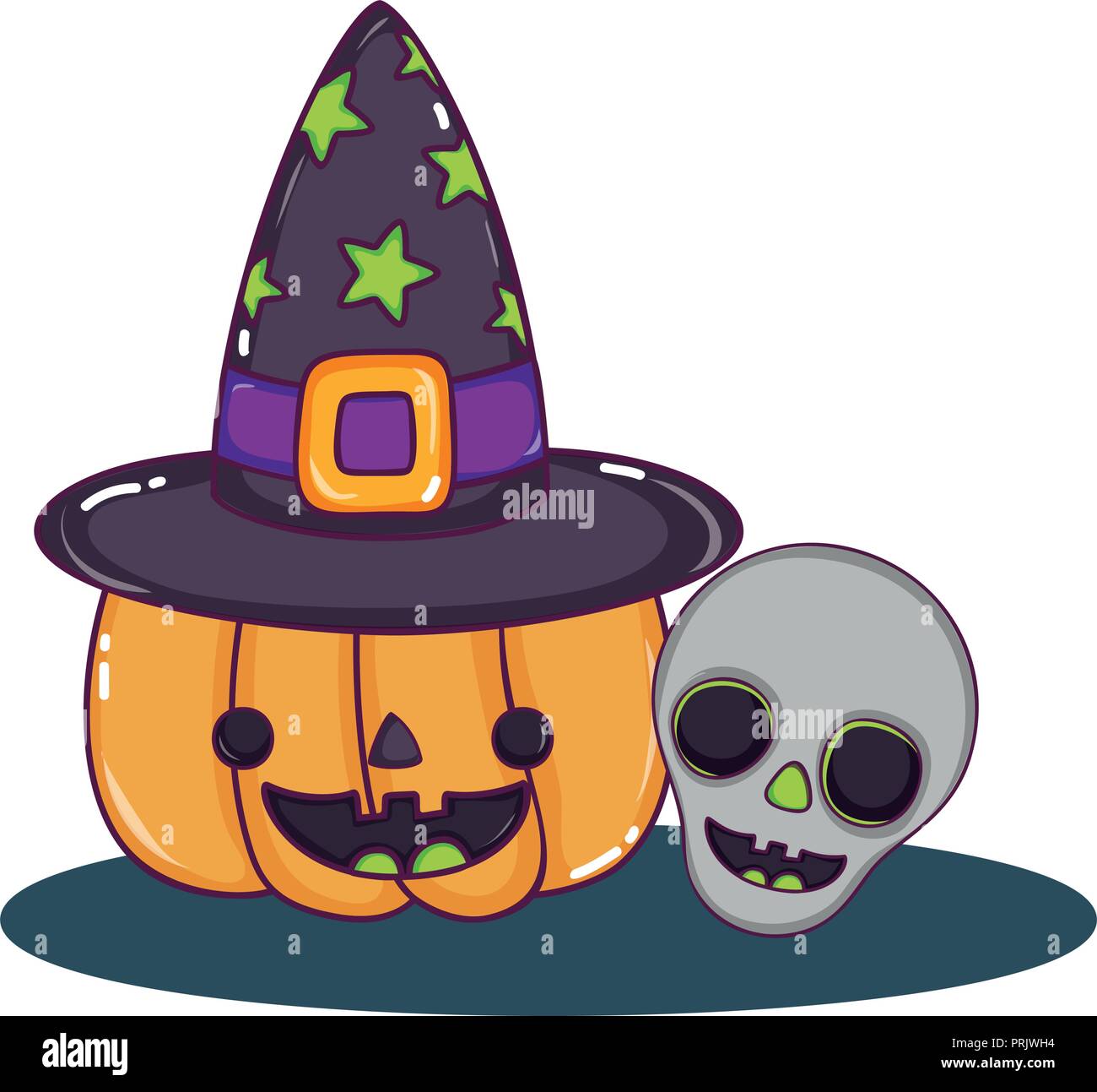 Halloween cute cartoons Stock Vector Image & Art - Alamy