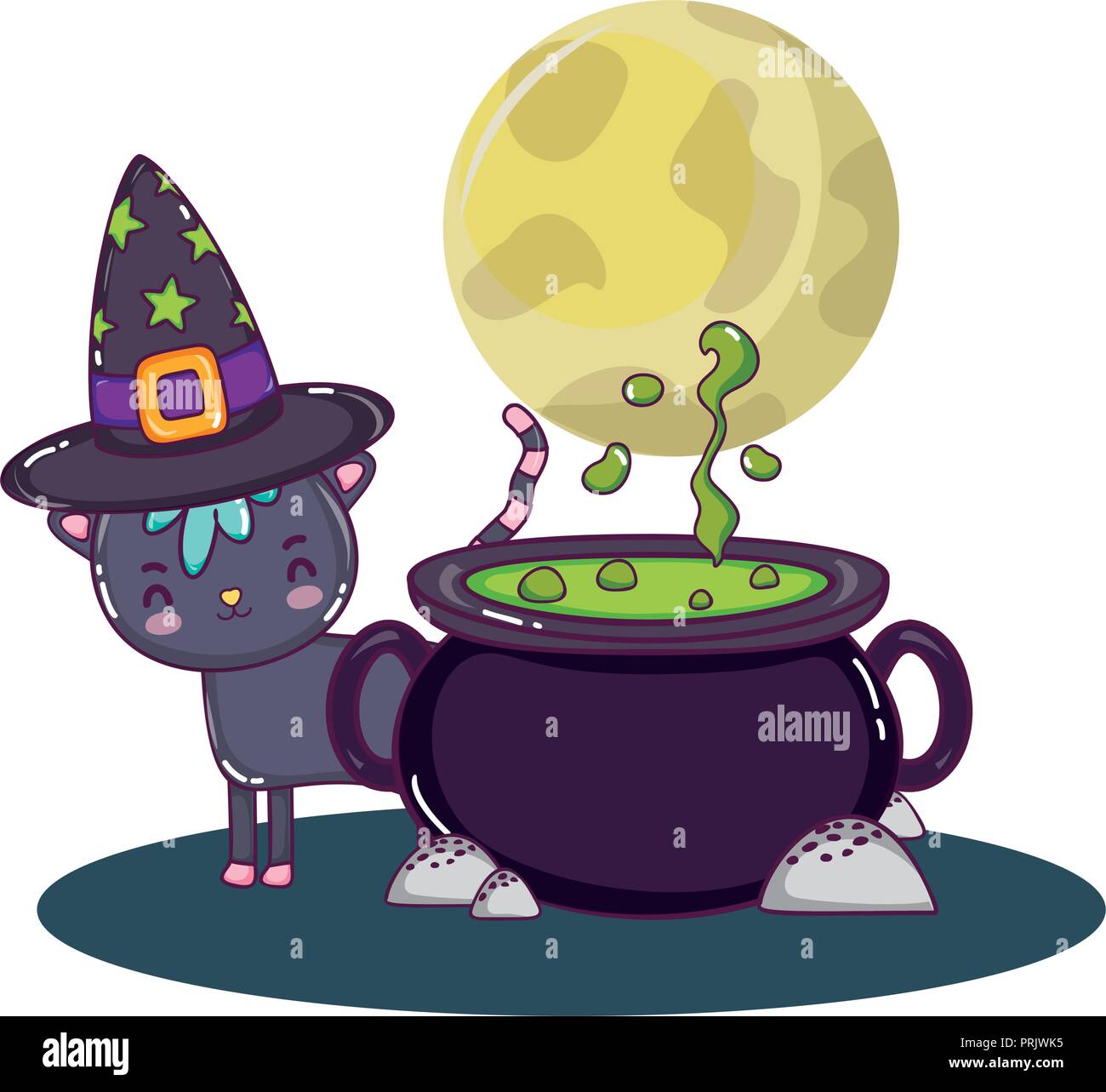 Halloween cute cartoons Stock Vector Image & Art - Alamy