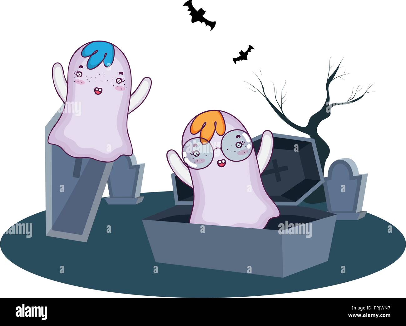 Halloween cute cartoons Stock Vector Image & Art - Alamy