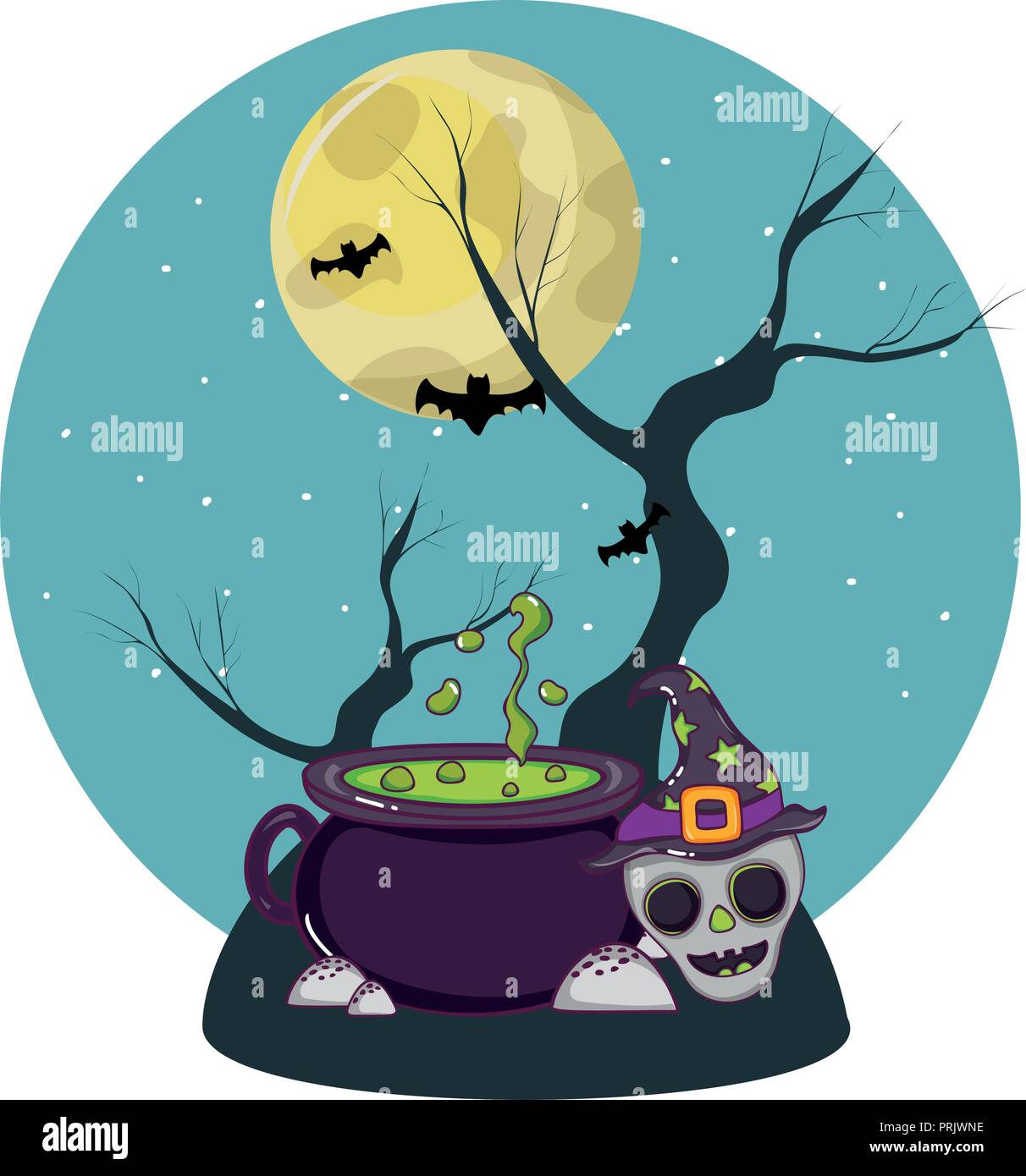 Halloween cute cartoons Stock Vector Image & Art - Alamy