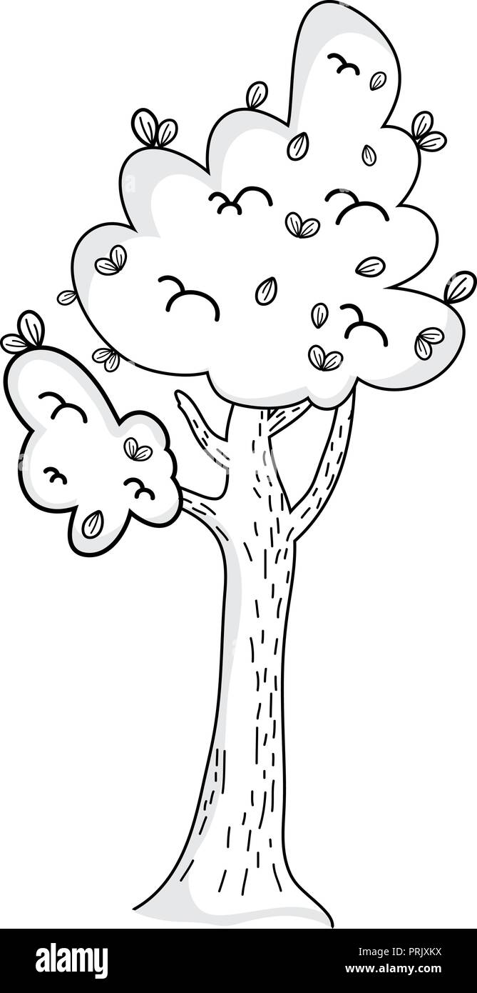 Tree drawing cartoon Stock Vector Image & Art - Alamy