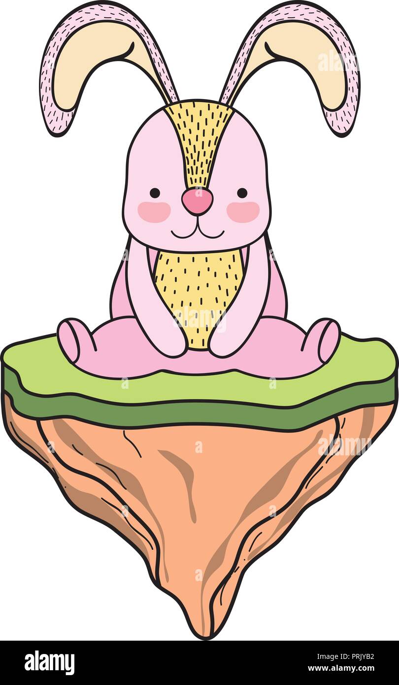Rabbit wild animal cartoon Stock Vector Image & Art - Alamy