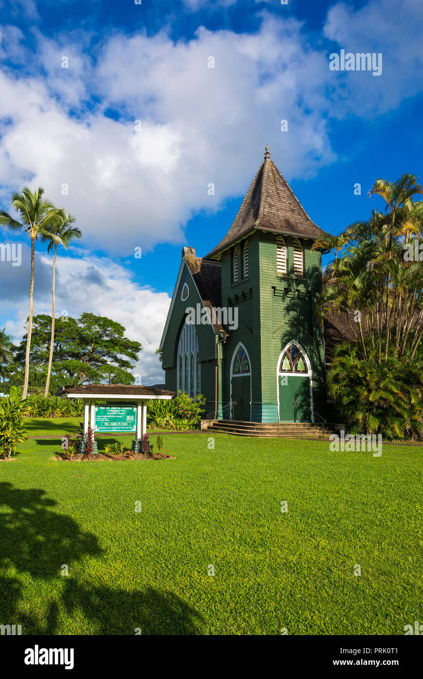 Waioli Huiia Church, Hanalei, Kauai, Hawaii USA Stock Photo Alamy