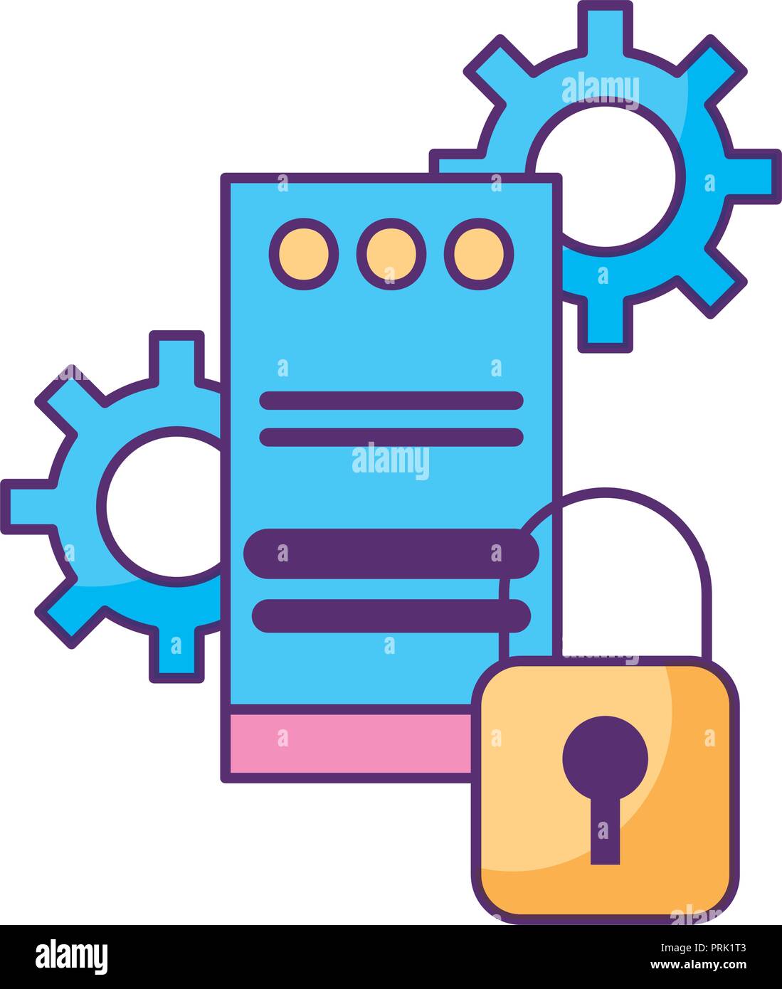 tower server security technology data storage Stock Vector Image & Art ...