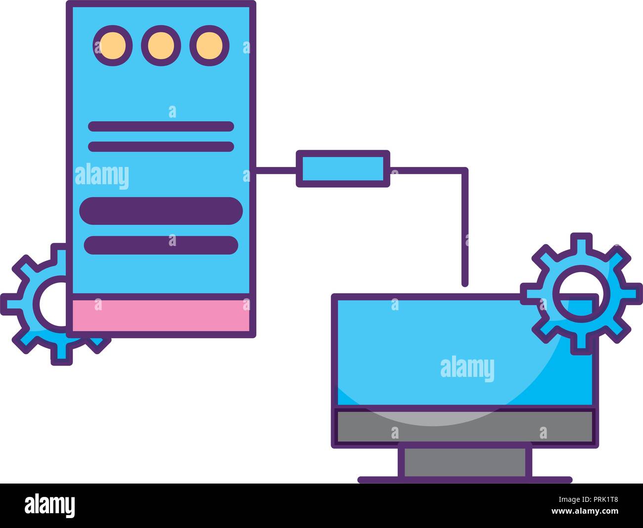 Computer tower Stock Vector Images - Alamy
