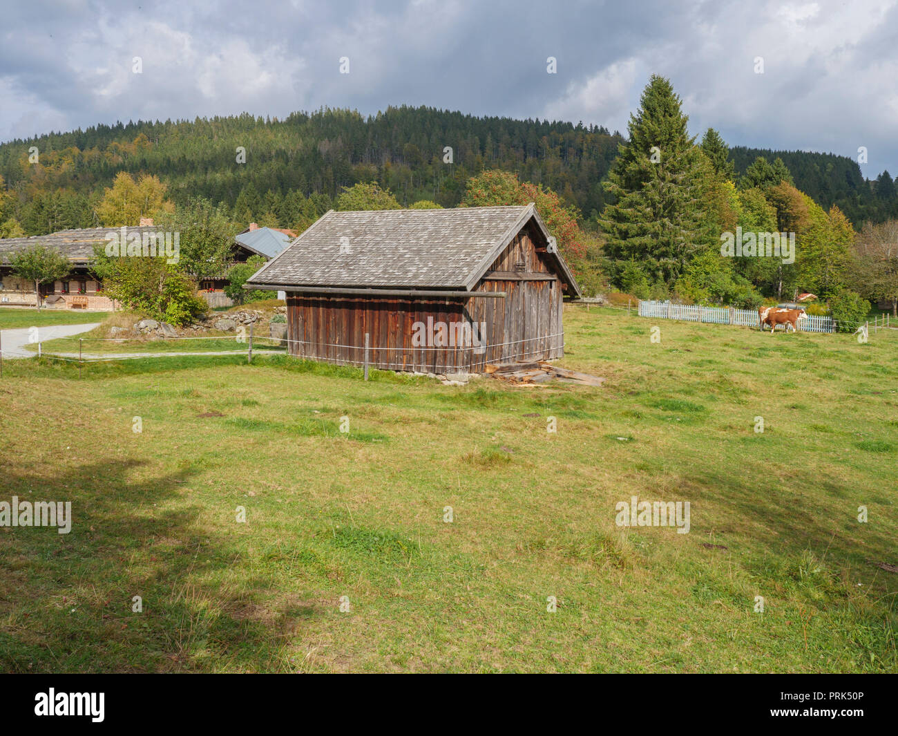 Open-air farm museum Finsterau, Bavarian Forest, Bavaria Germany Stock ...