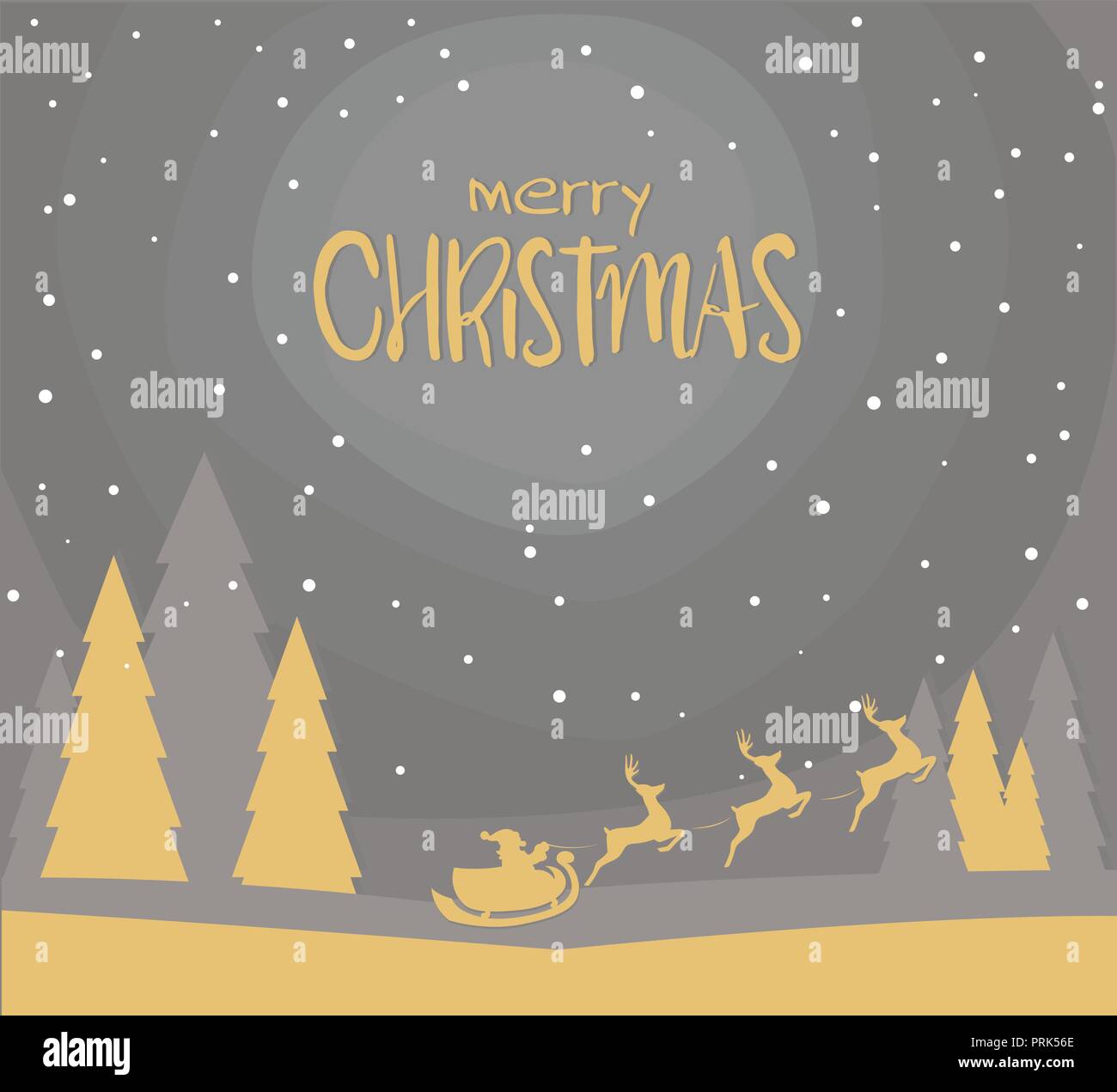 Merry Christmas banner design vector illustration Stock Vector Image ...