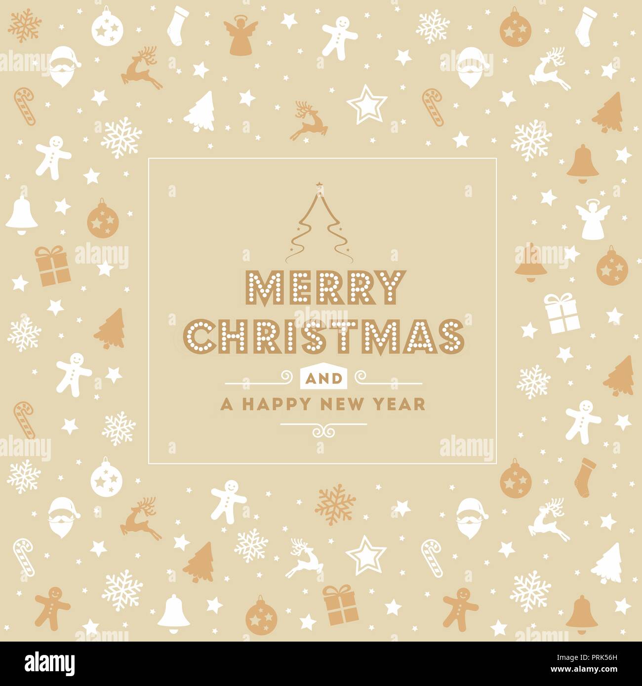 Merry Christmas banner design vector illustration Stock Vector Image ...