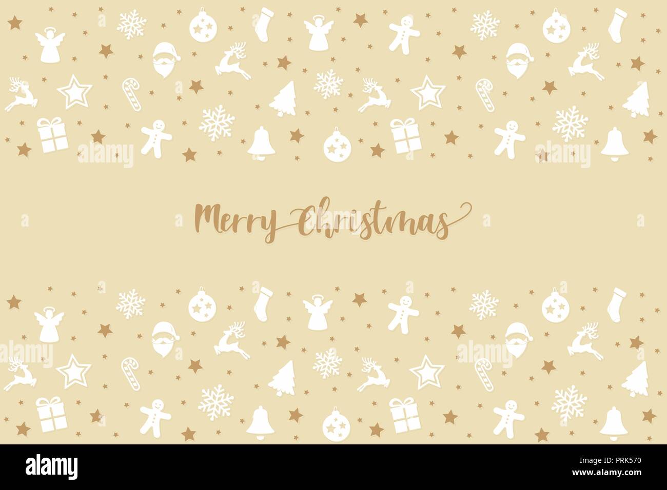 Merry Christmas banner design vector illustration Stock Vector Image ...