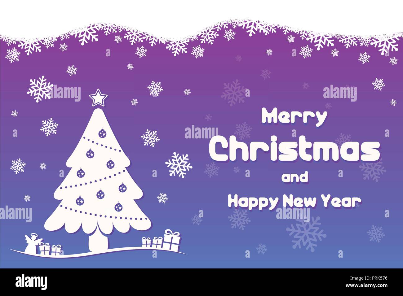 Merry Christmas banner design vector illustration Stock Vector Image ...