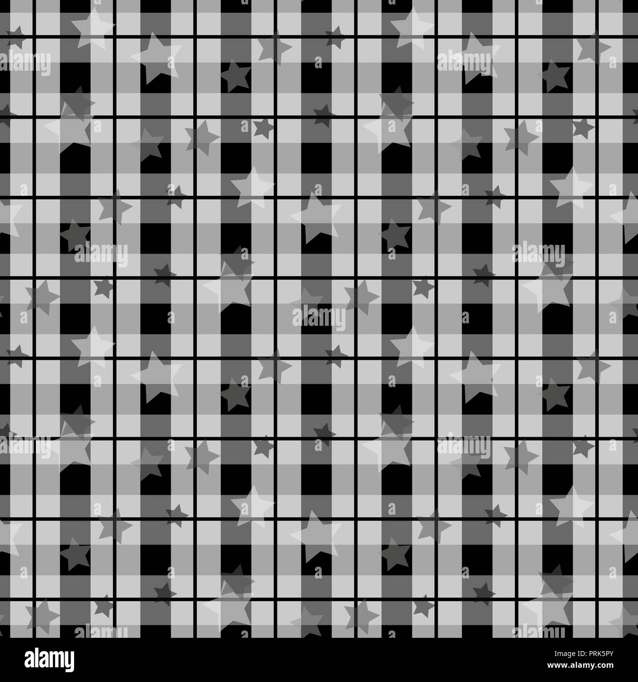 Black and White Tartan Plaid Scottish Pattern with star seamless Stock ...