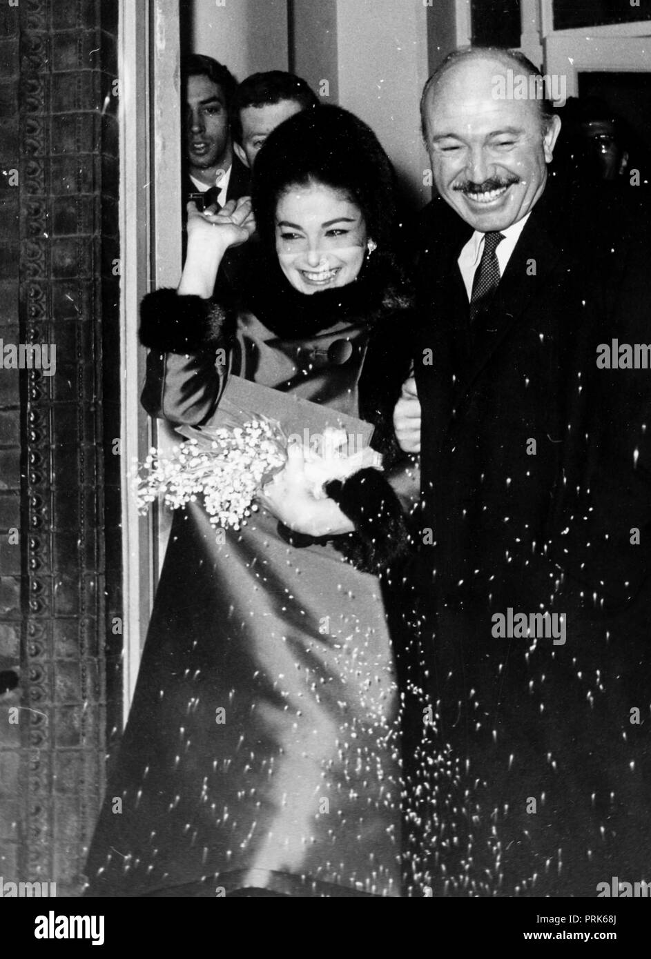 anna maria pierangeli, armando trovajoli, wedding, london 1962 Stock Photo