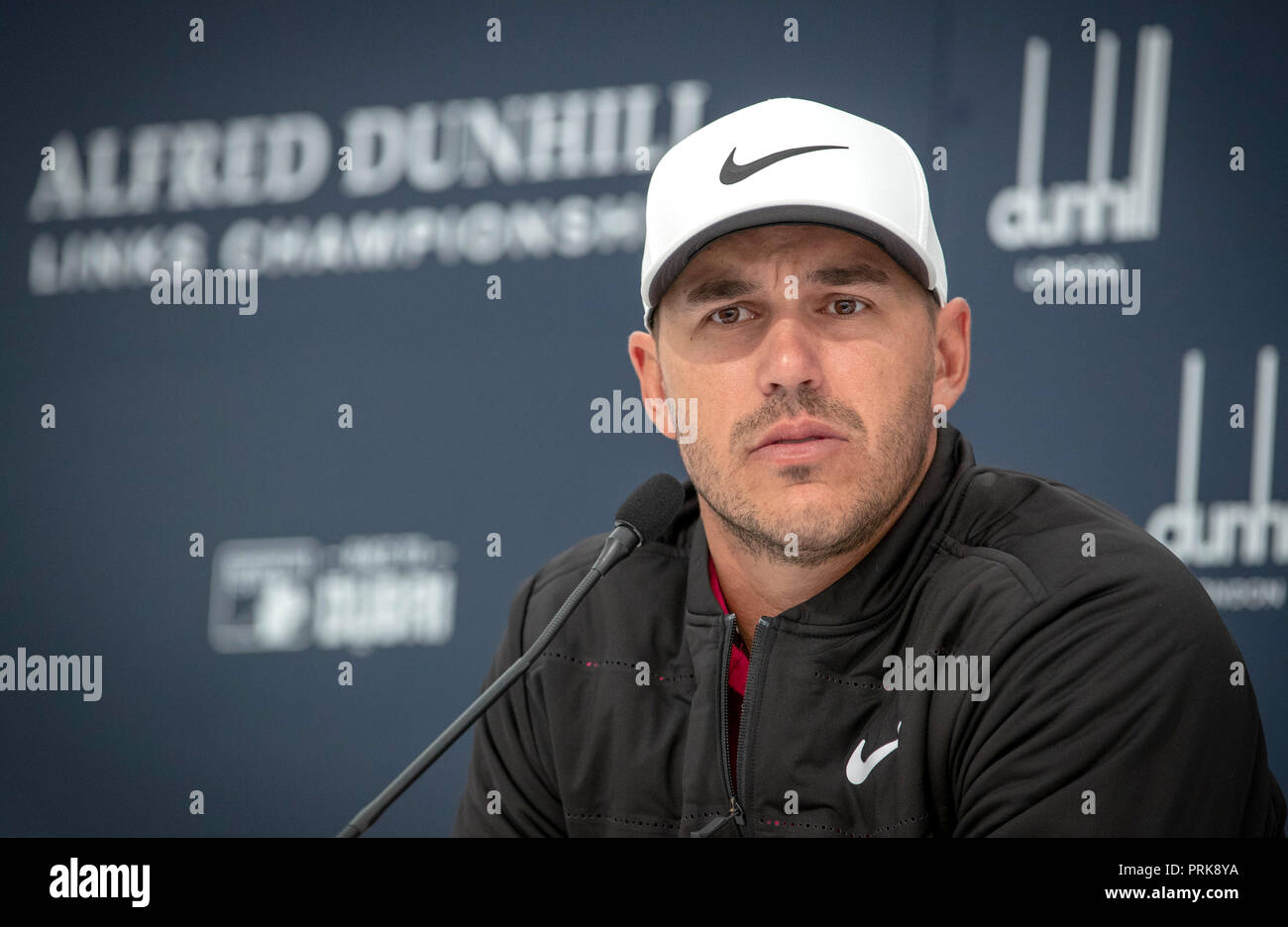 Brooks Koepka during a press conference at The Old Course, St Andrews
