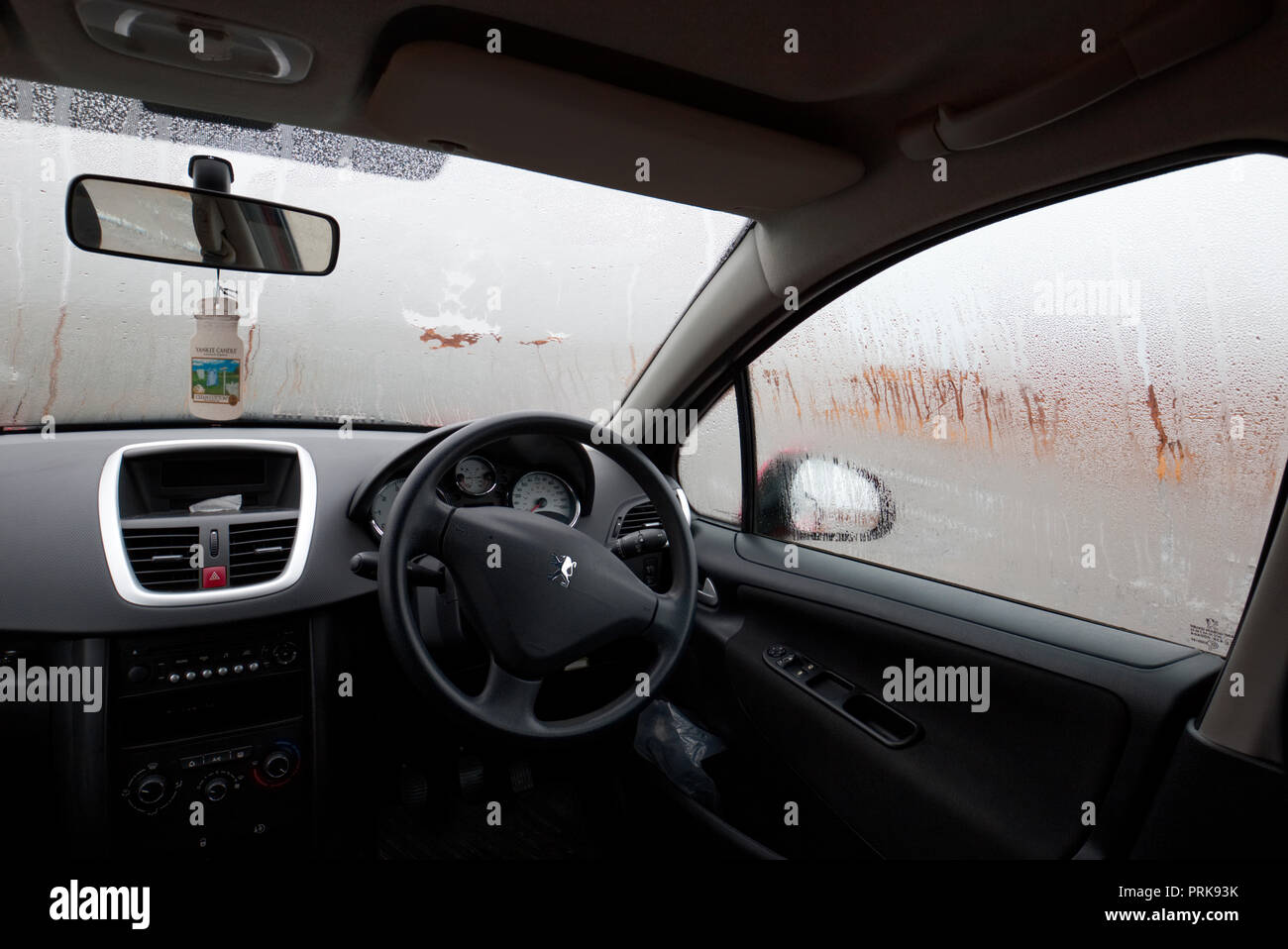 Condensation inside a car Stock Photo Alamy