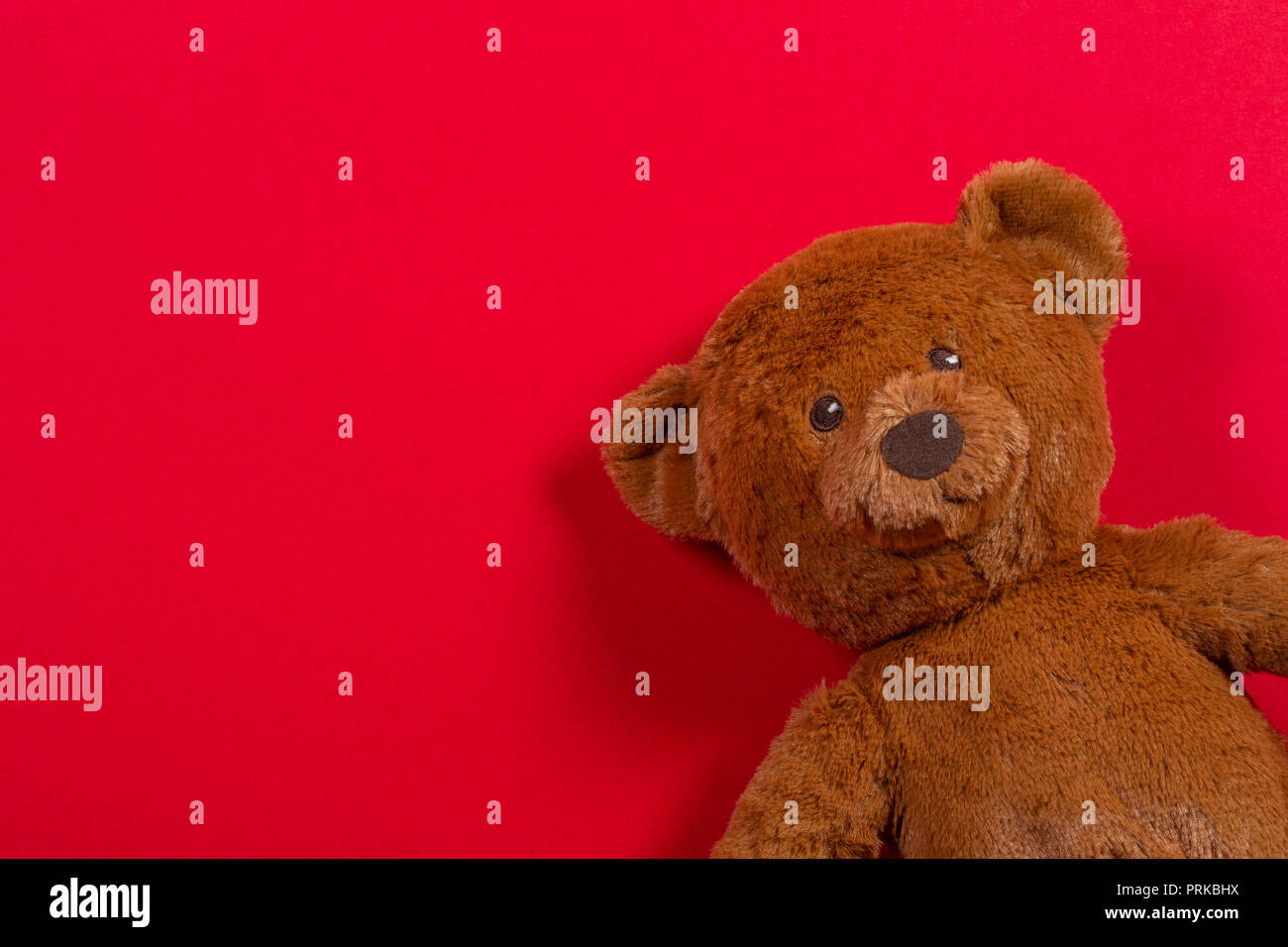 Stuffed teddy bear laying on hi-res stock photography and images - Alamy