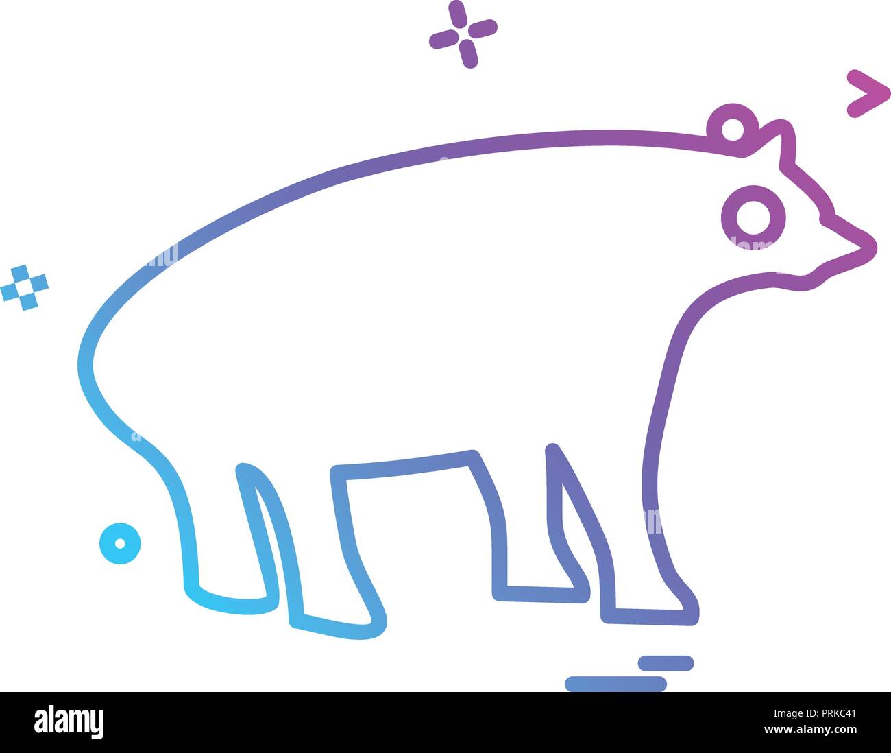 Bear icon design vector Stock Vector Image & Art - Alamy