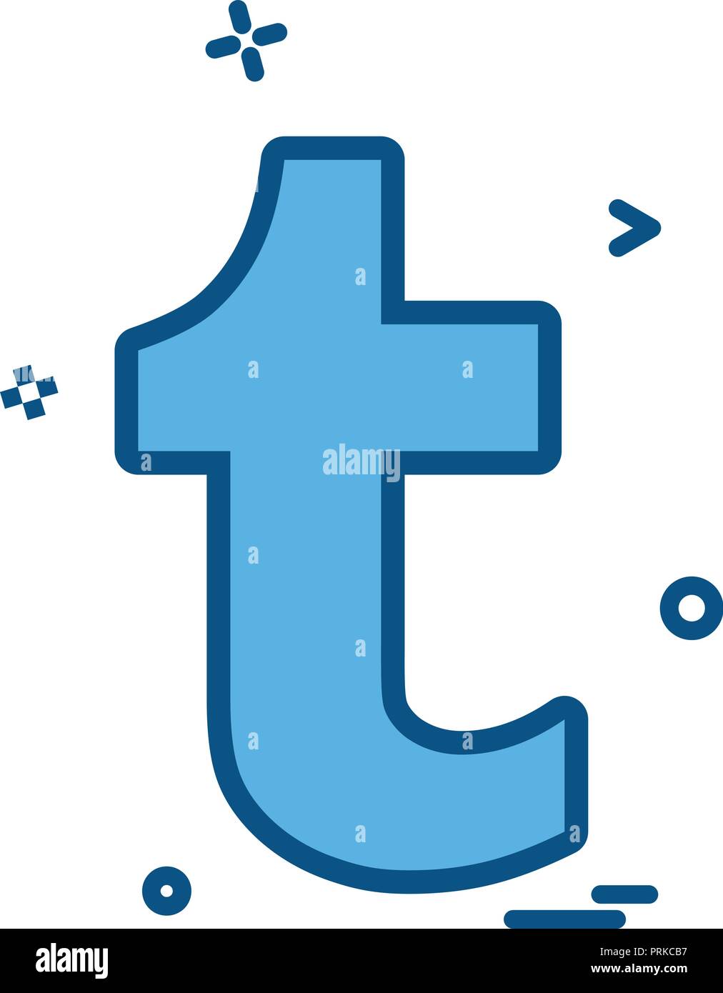 Tumblr icon design vector Stock Vector Image & Art Alamy