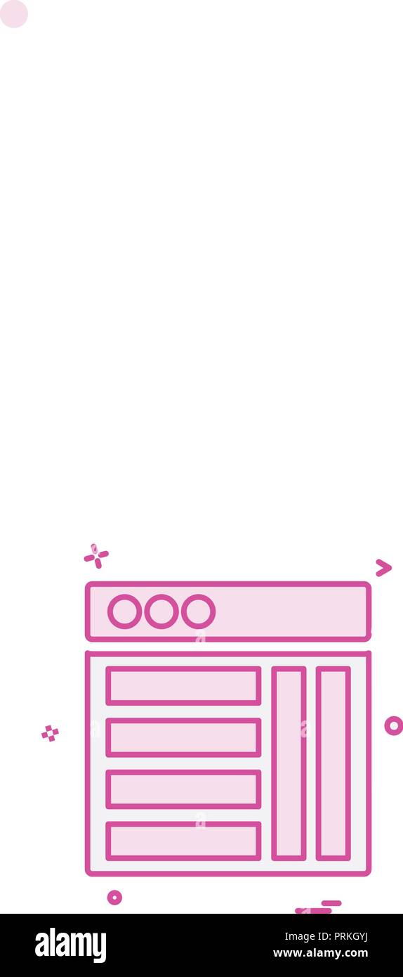Web layouts icon design vector Stock Vector Image & Art - Alamy