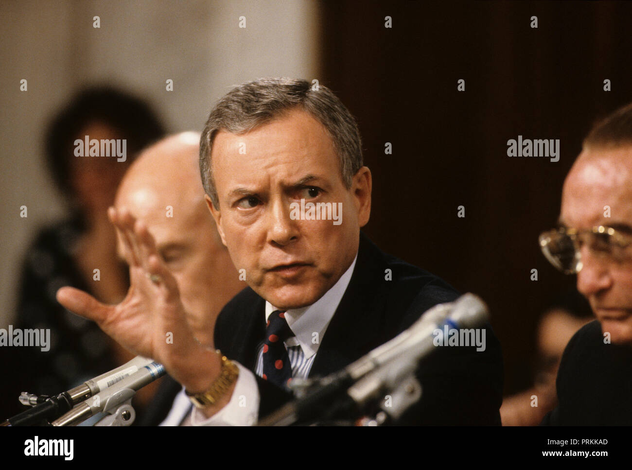 Senator Orrin Hatch makes a statement at the confirmation hearings of ...