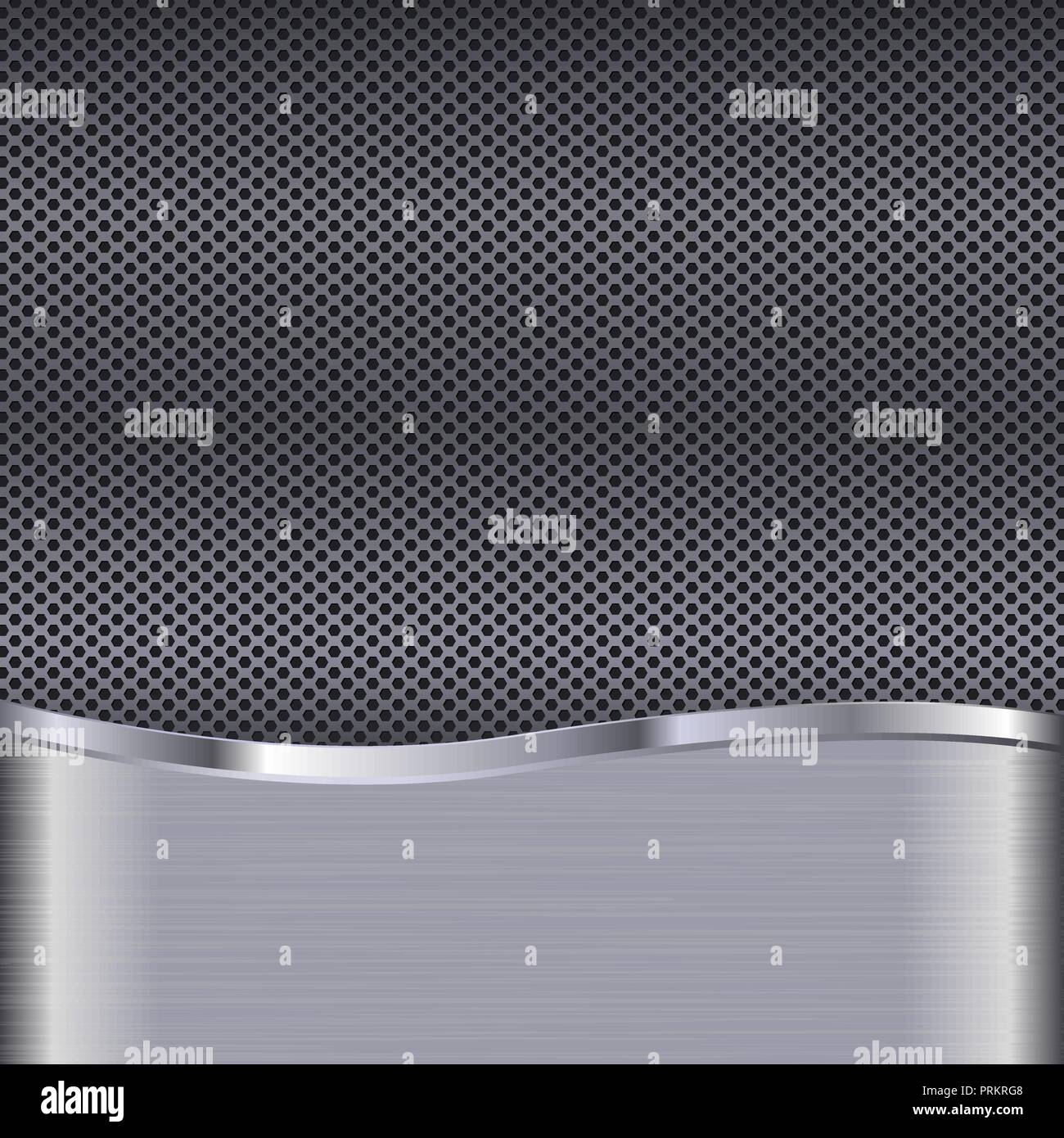 Metal background with perforation Stock Vector Image & Art - Alamy