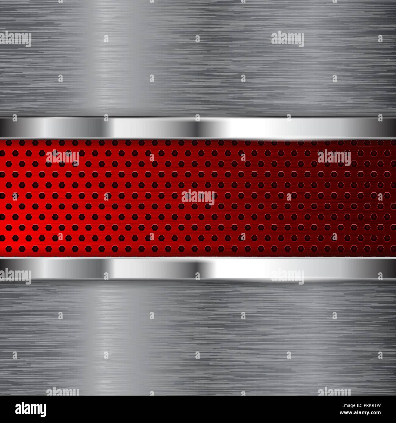 Metal scratched texture with red perforation Stock Vector Image & Art ...