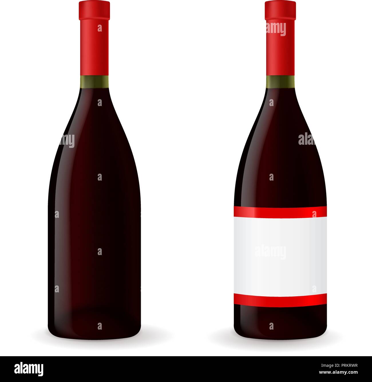Bottles of red wine Stock Vector Image & Art - Alamy