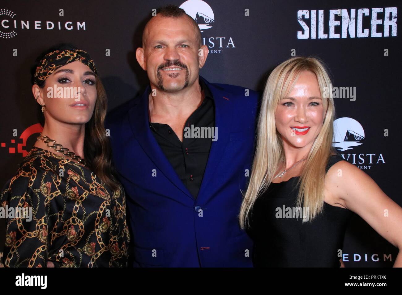 World Premiere of 'Silencer', held at the Ahrya Fine Arts Theater in Beverly Hills, California.  Featuring: Rachelle Leah, Chuck Liddell Where: Beverly Hills, California, United States When: 30 Aug 2018 Credit: WENN.com Stock Photo