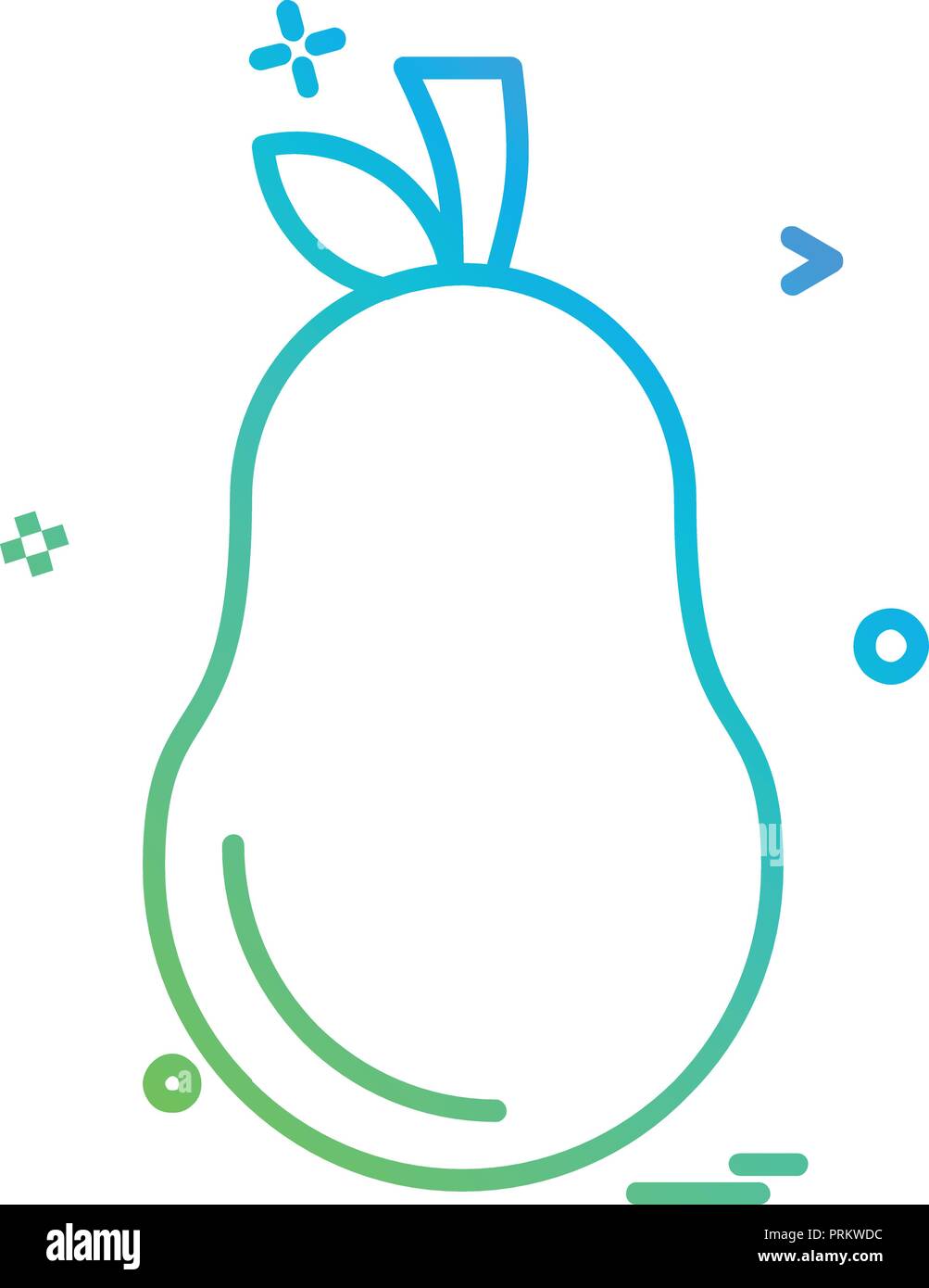 Pear icon design vector Stock Vector Image & Art - Alamy
