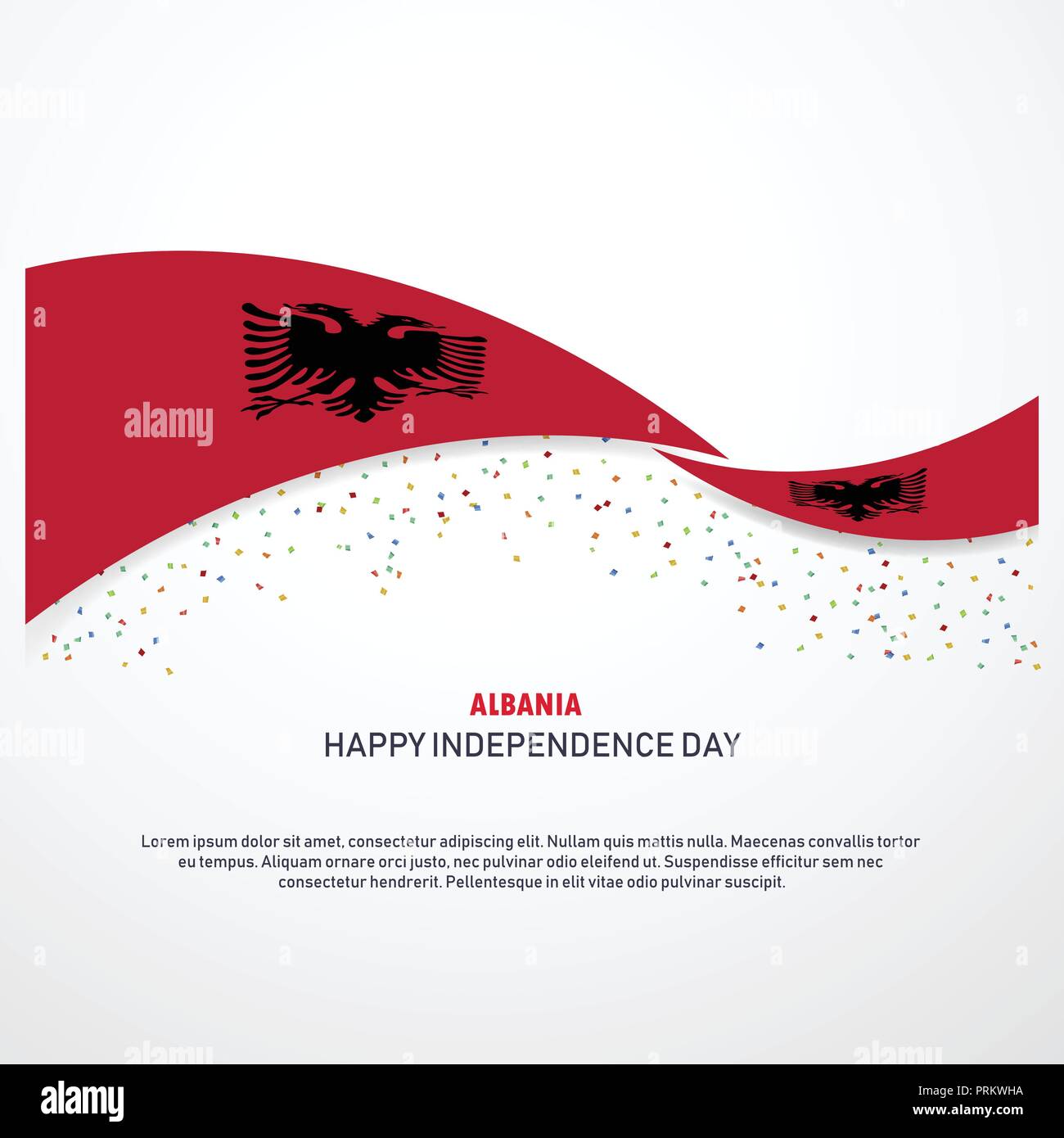 Albania Happy independence day Background Stock Vector Image & Art - Alamy
