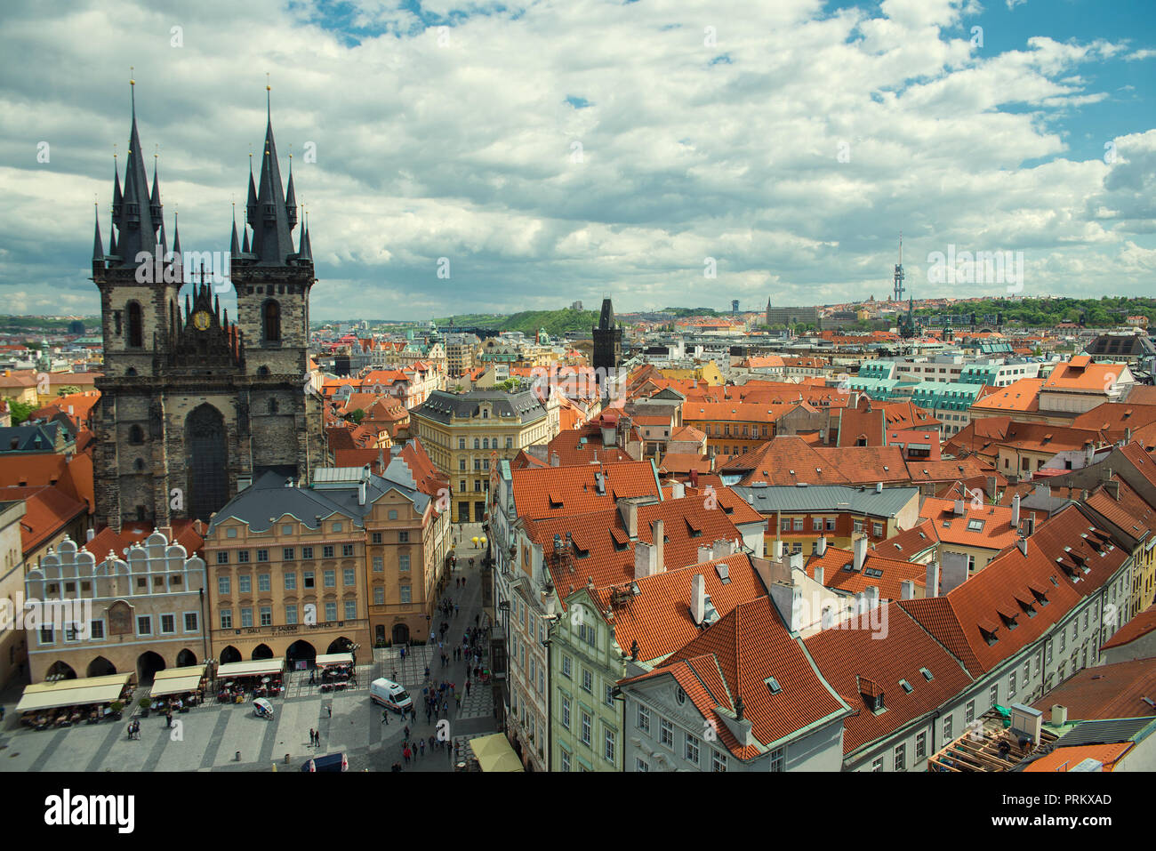 Praha View Prague view from above Stock Photo - Alamy