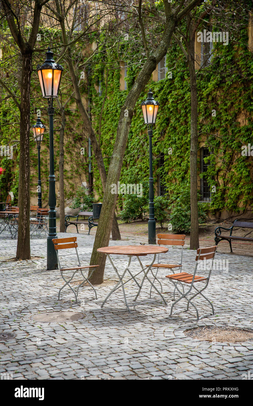 Tables and chairs Stock Photo - Alamy