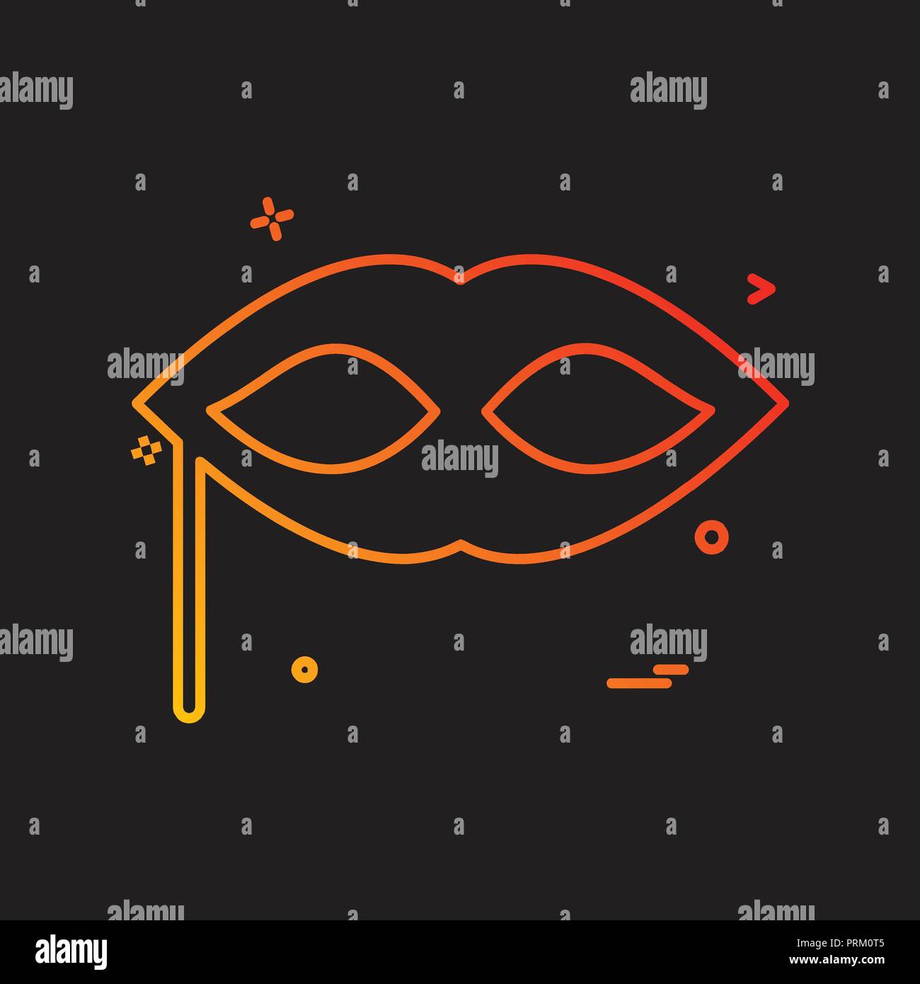 Mask icon design vector Stock Vector Image & Art - Alamy