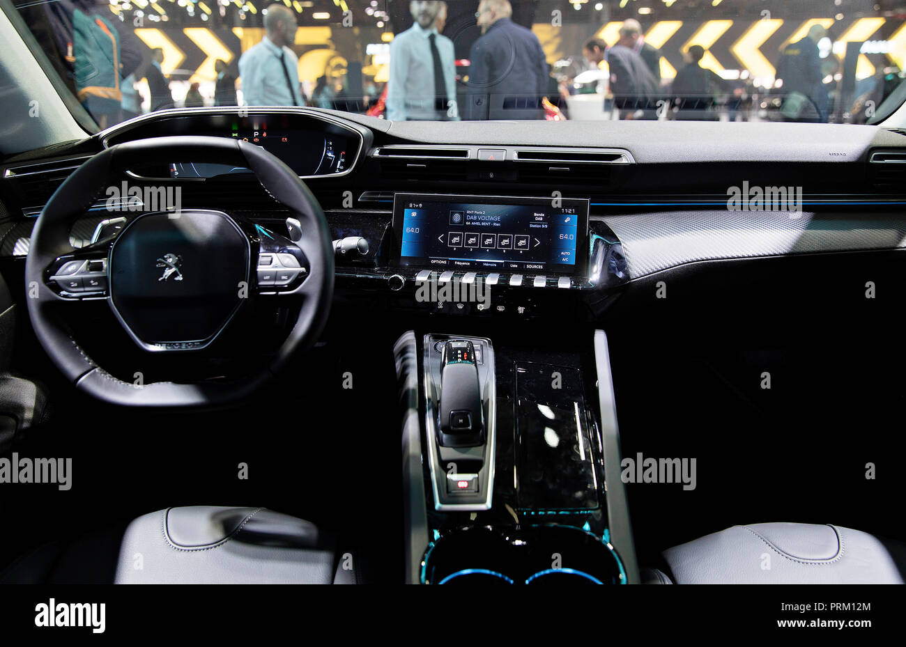 Peugeot 508 SW interior during the second day of International Paris  Motorshow on Wednesday, October 3rd, 2018 in Paris, France. (CTK Photo/Petr  Mlch Stock Photo - Alamy
