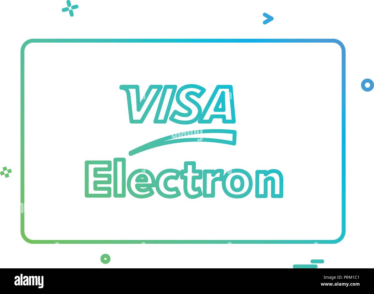 Visa Electron credit card design vector Stock Vector Image & Art Alamy
