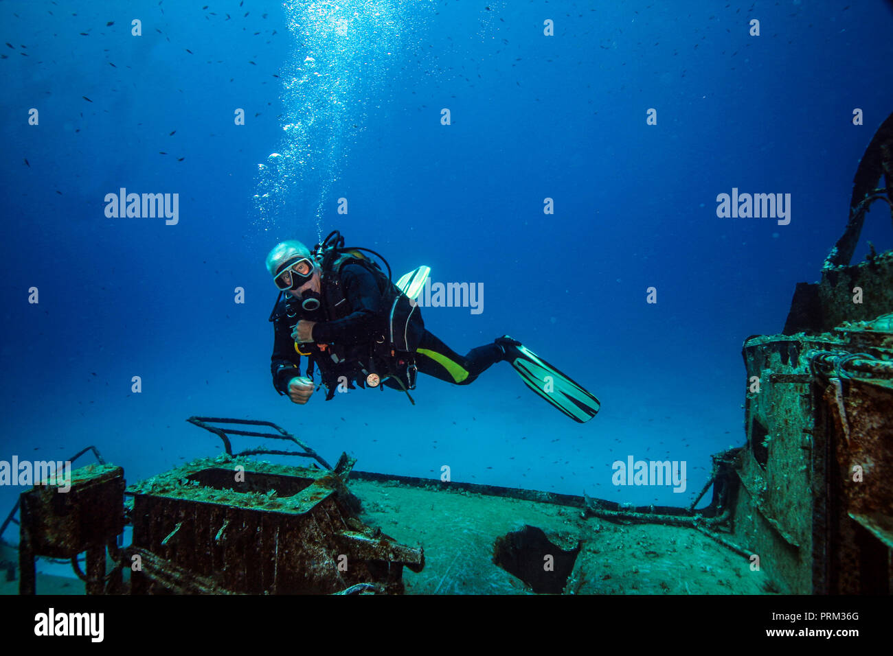 Scuba diver diving underwater hi-res stock photography and images - Alamy