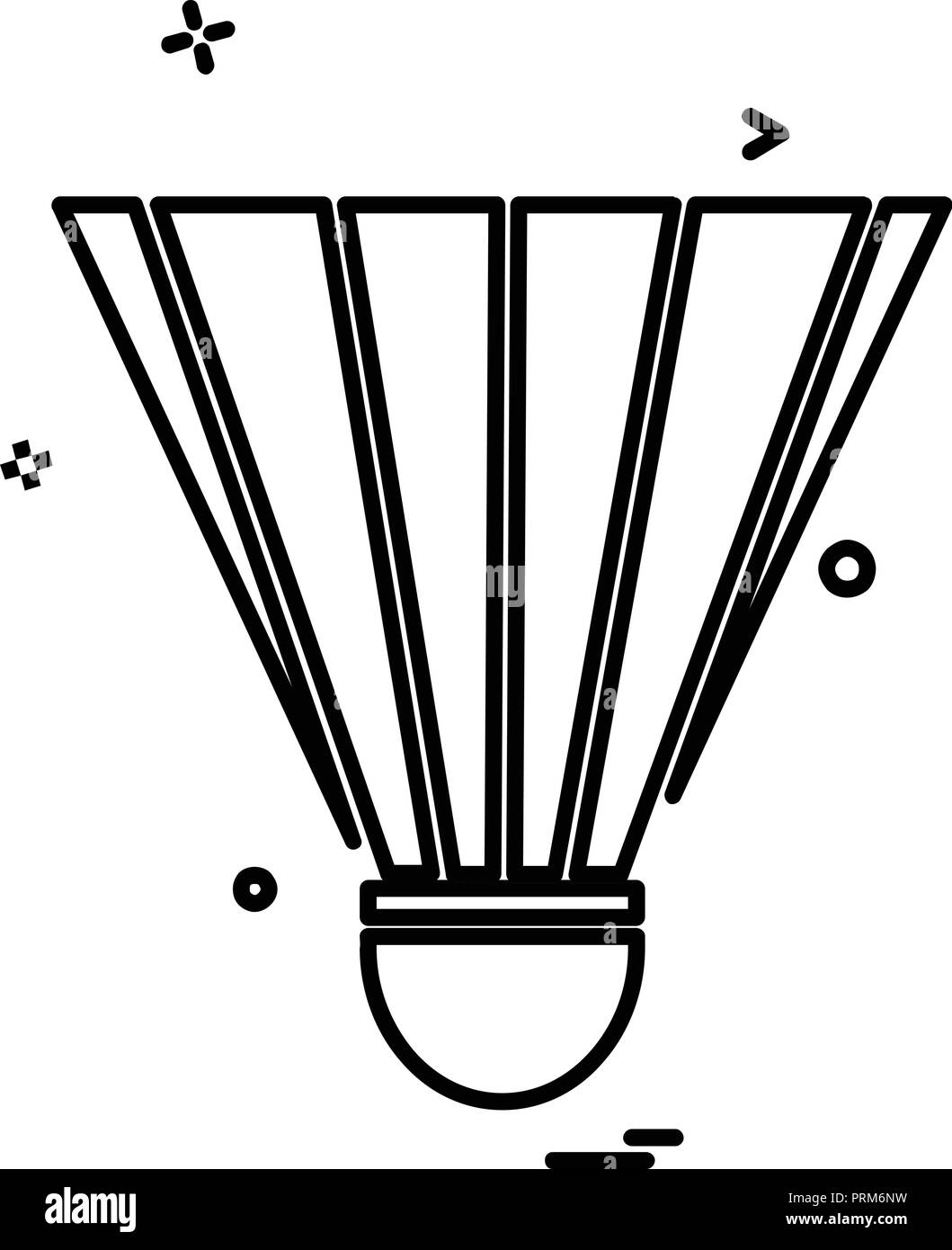 Badminton Shuttle icon design vector Stock Vector Image & Art Alamy
