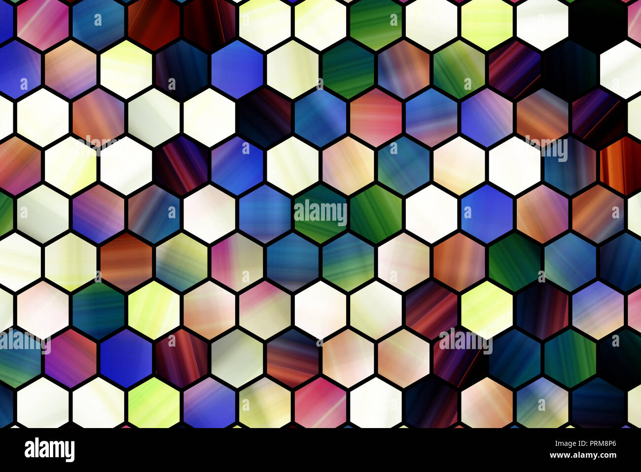 Abstract background with hexagon strip Stock Photo - Alamy