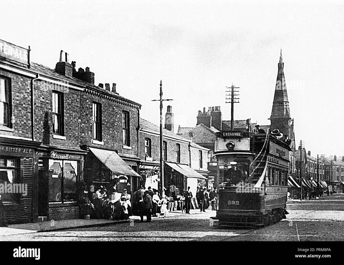 Stockport Road, Levenshulme early 1900’s Stock Photo Alamy