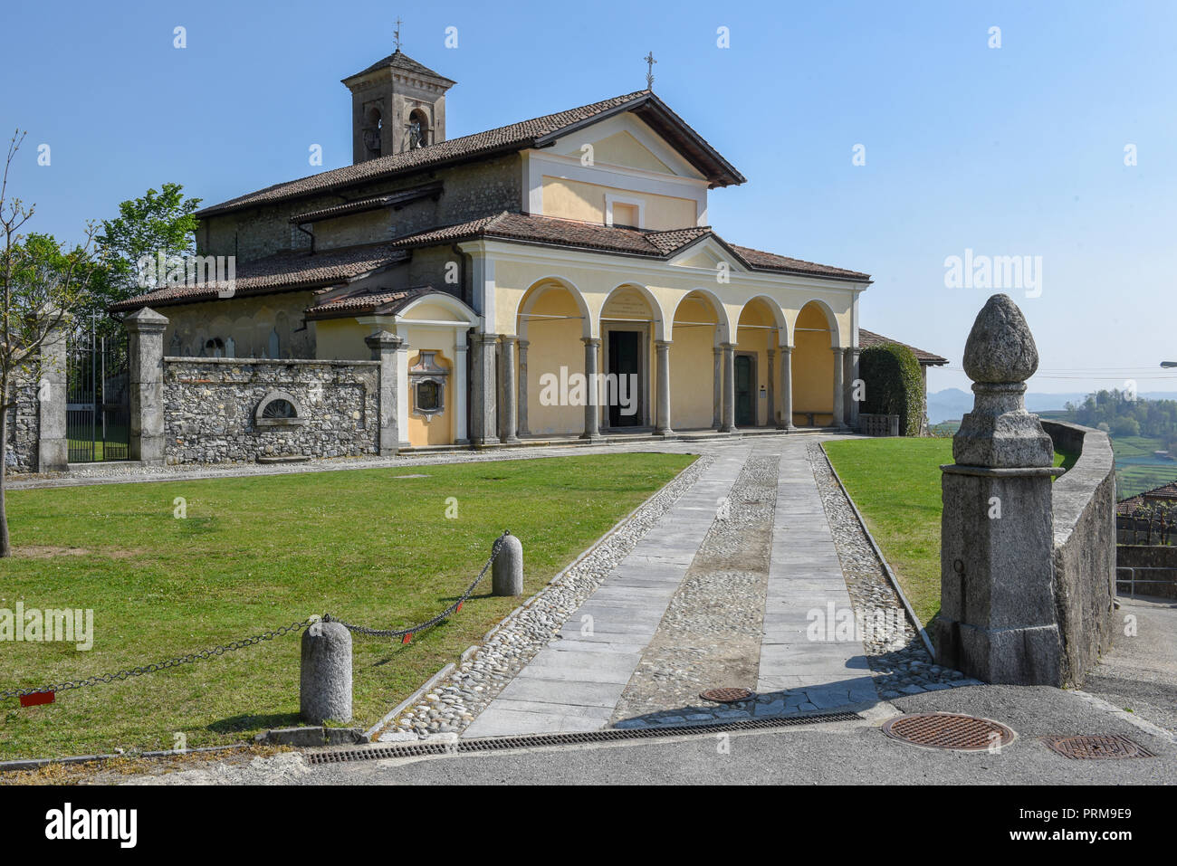 San Zenone church at Salorino near Mendrisio on Switzerland Stock Photo