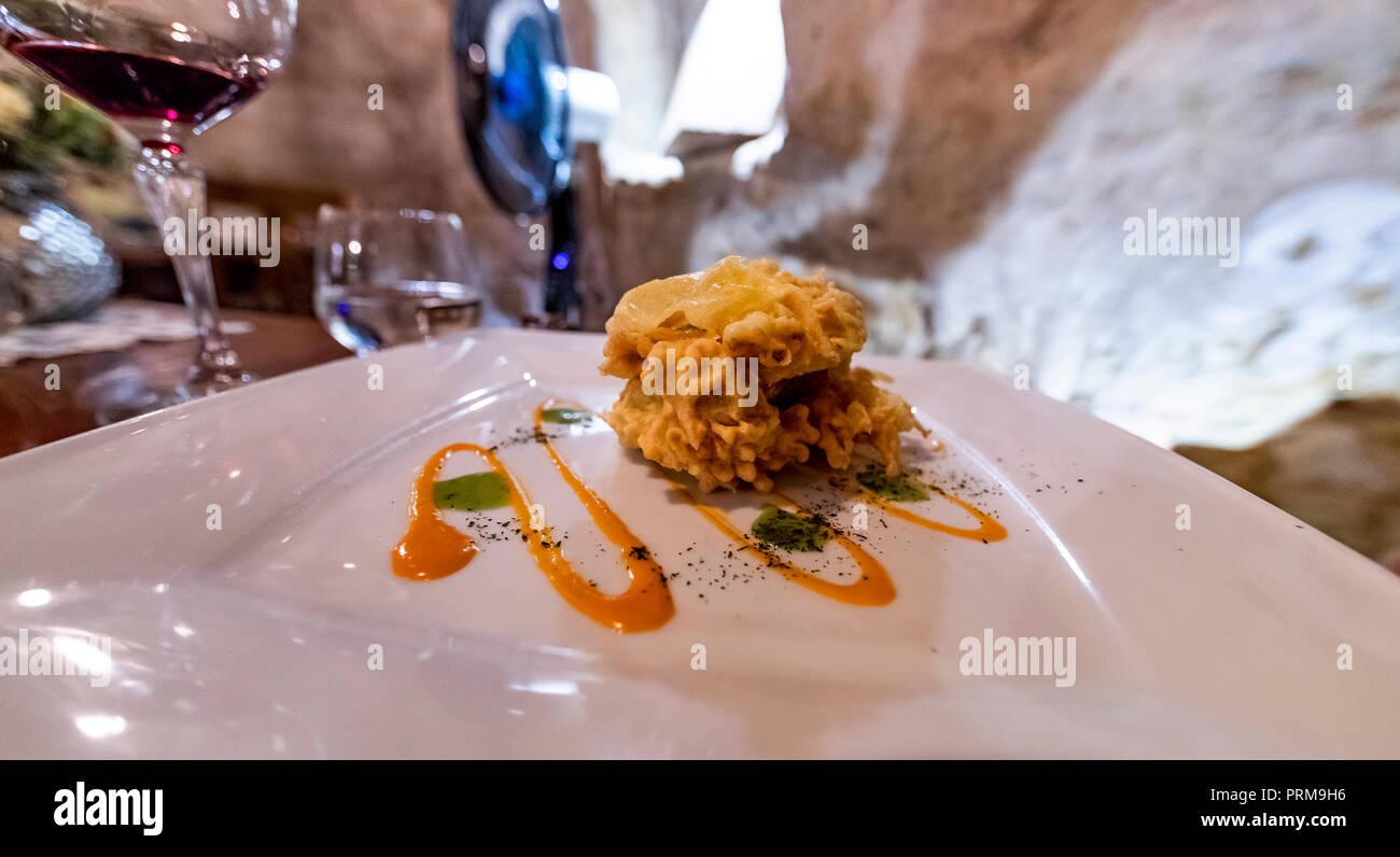 Restaurant Da Divo. Siena, Italy Stock Photo