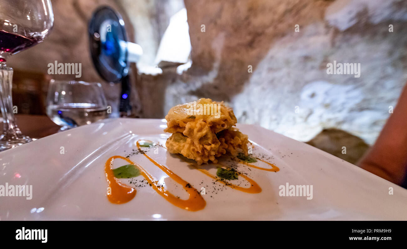 Restaurant Da Divo. Siena, Italy Stock Photo