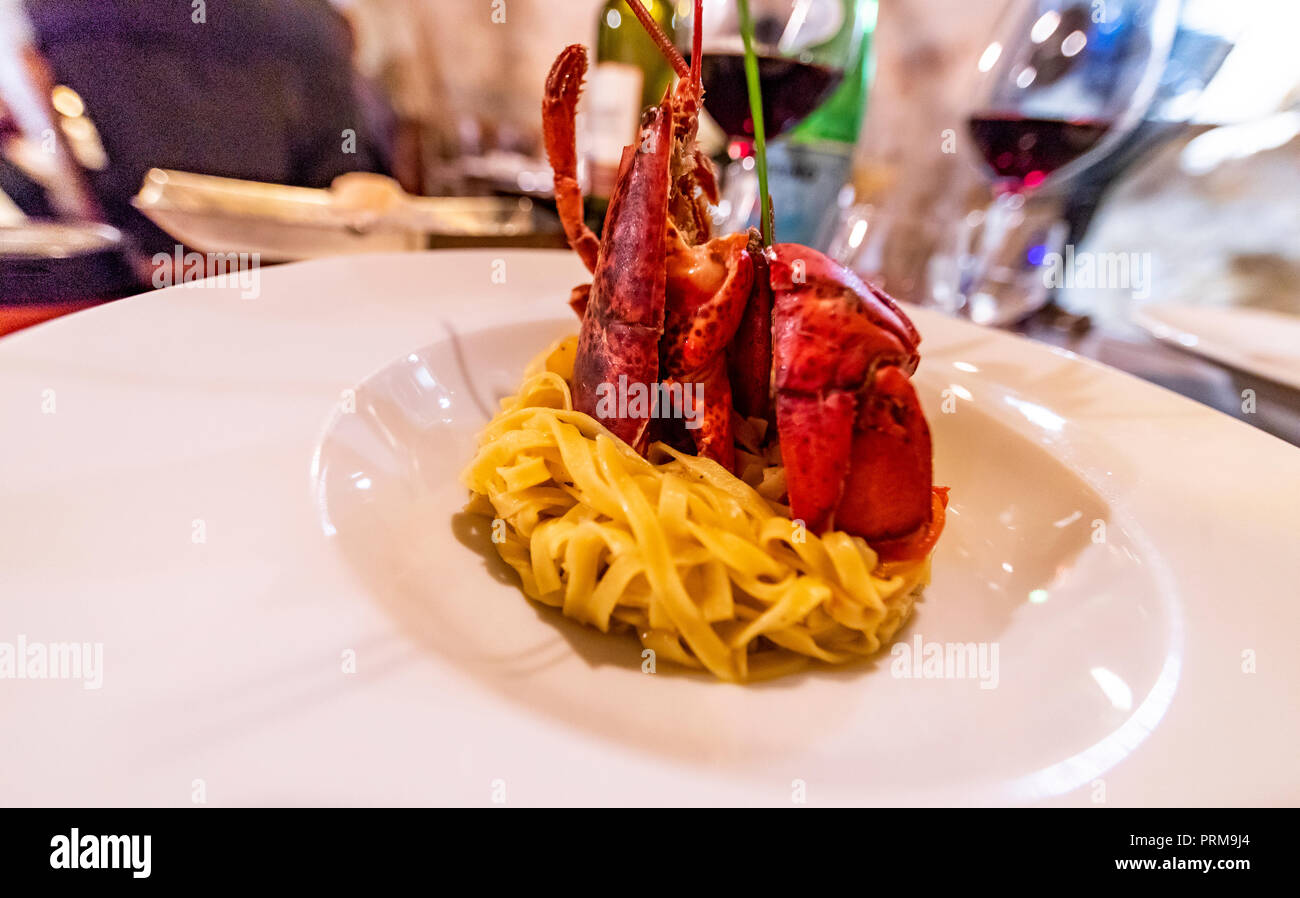 Restaurant Da Divo. Siena, Italy Stock Photo