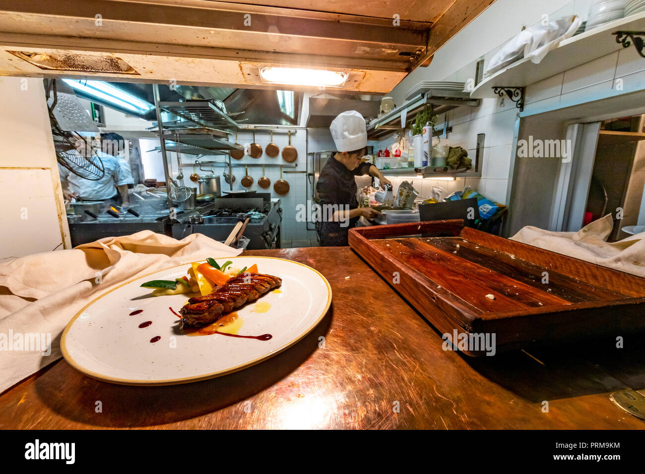 Restaurant Da Divo. Siena, Italy Stock Photo