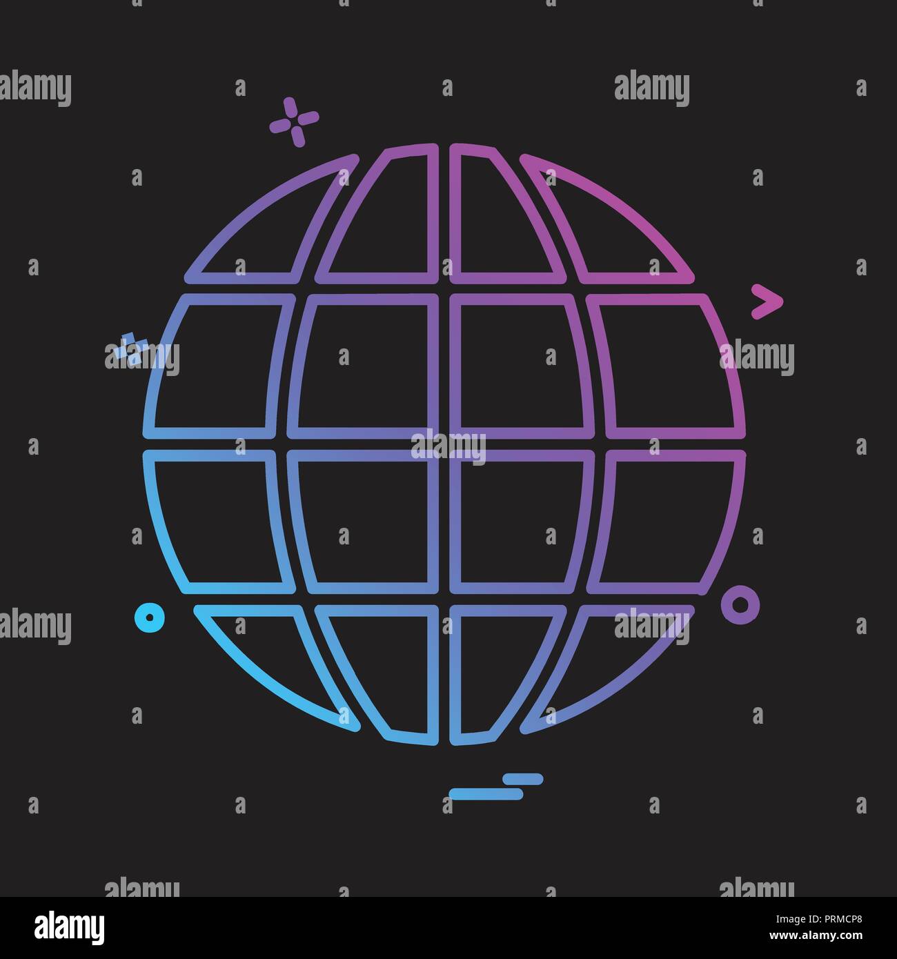 World globe icon design vector Stock Vector Image & Art - Alamy