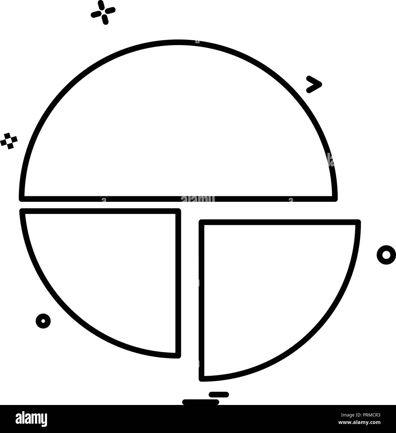 Pie chart icon design vector Stock Vector Image & Art - Alamy