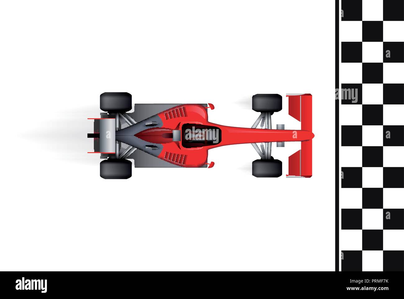 F1 - Formula one competition - racing car as running time concept Stock Vector